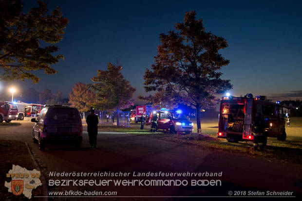 20181012 Realistische Brandeinsatzbung in Oberwaltersdorf  Foto:  Stefan Schneider