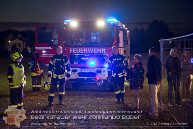 20181012 Realistische Brandeinsatzbung in Oberwaltersdorf  Foto:  Stefan Schneider