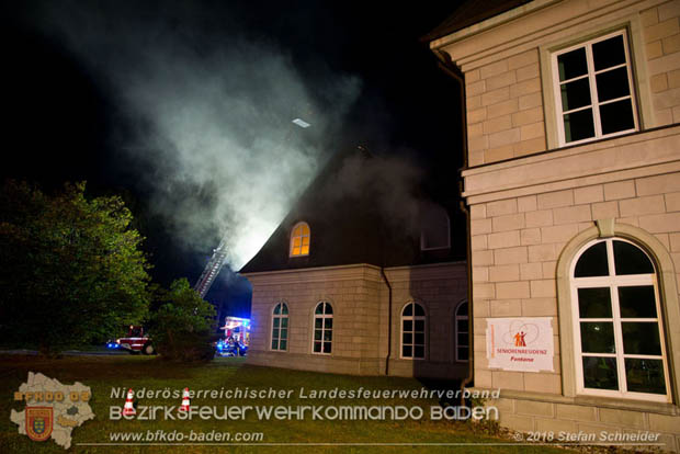 20181012 Realistische Brandeinsatzbung in Oberwaltersdorf  Foto:  Stefan Schneider