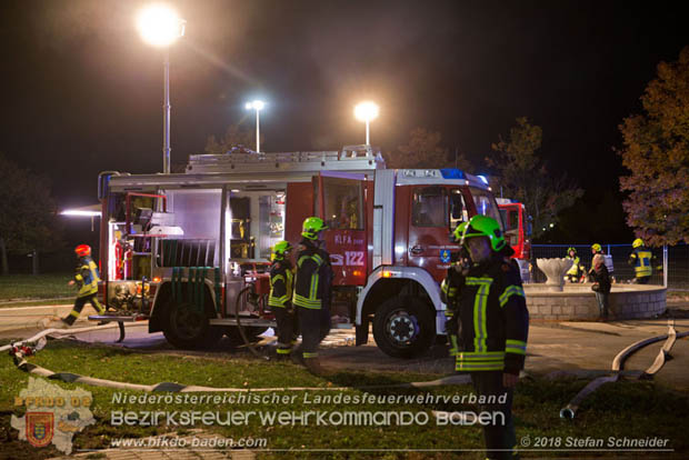 20181012 Realistische Brandeinsatzbung in Oberwaltersdorf  Foto:  Stefan Schneider