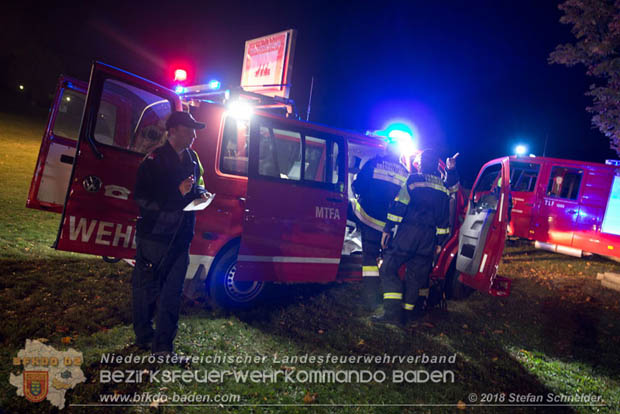 20181012 Realistische Brandeinsatzbung in Oberwaltersdorf  Foto:  Stefan Schneider