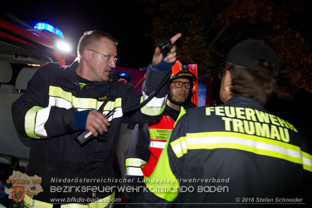 20181012 Realistische Brandeinsatzbung in Oberwaltersdorf  Foto:  Stefan Schneider