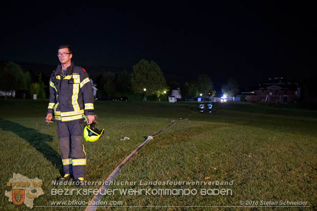 20181012 Realistische Brandeinsatzbung in Oberwaltersdorf  Foto:  Stefan Schneider