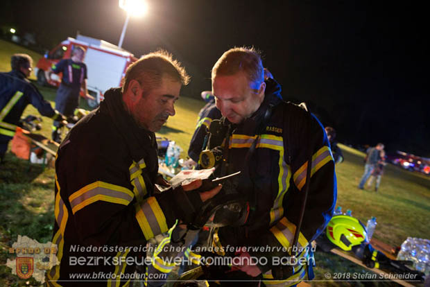 20181012 Realistische Brandeinsatzbung in Oberwaltersdorf  Foto:  Stefan Schneider