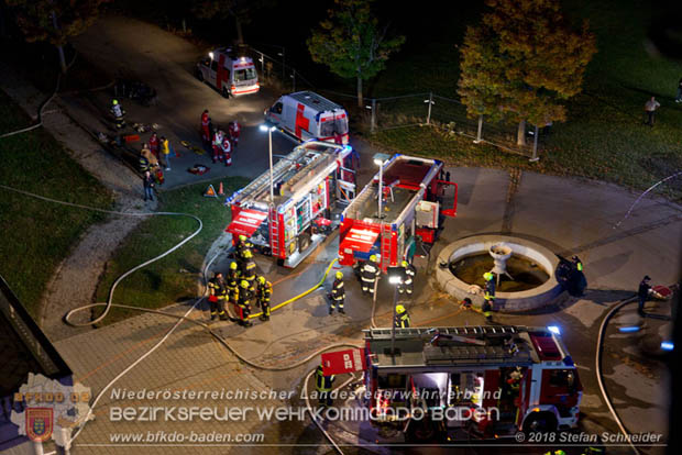 20181012 Realistische Brandeinsatzbung in Oberwaltersdorf  Foto:  Stefan Schneider