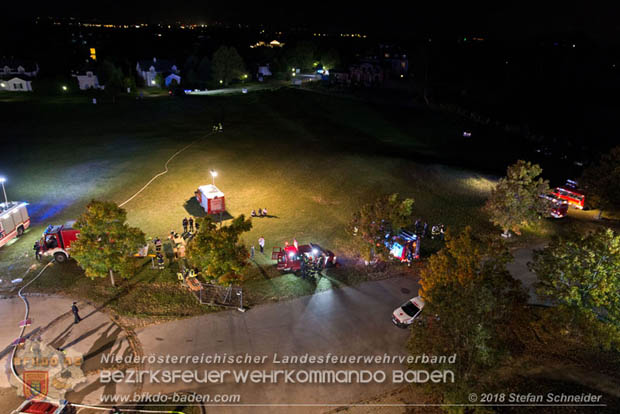 20181012 Realistische Brandeinsatzbung in Oberwaltersdorf  Foto:  Stefan Schneider