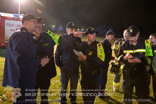 20181012 Realistische Brandeinsatzbung in Oberwaltersdorf  Foto:  Stefan Schneider