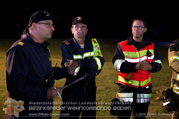 20181012 Realistische Brandeinsatzbung in Oberwaltersdorf  Foto:  Stefan Schneider