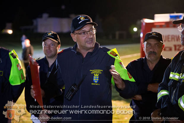 20181012 Realistische Brandeinsatzbung in Oberwaltersdorf  Foto:  Stefan Schneider