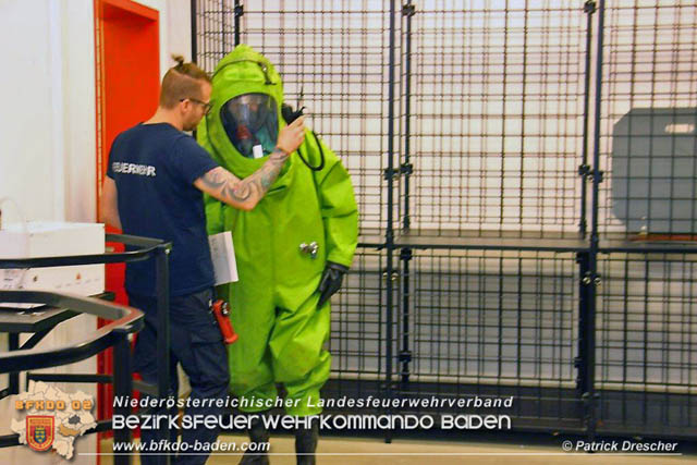 20190330 Pilotseminar "Fortbildung Chemieschutzanzug-Trger" des BFKDO Baden bei der BTF Industriepark Schwechat  Foto: Patrick Drescher