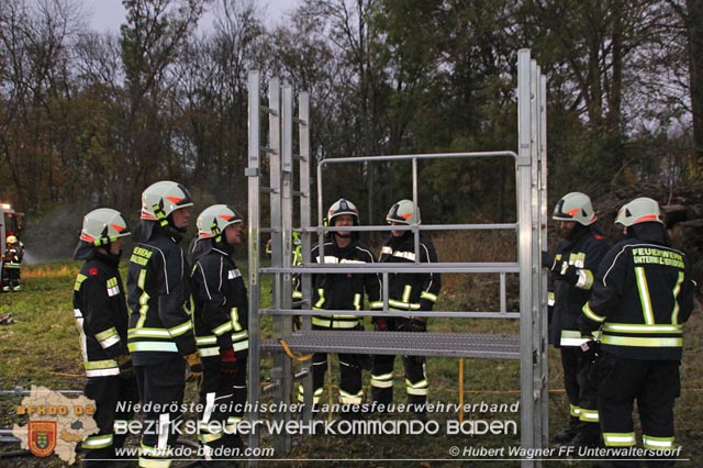 20191109 Unterabschnittsbung in Schranawand  Foto: Hubert Wagner