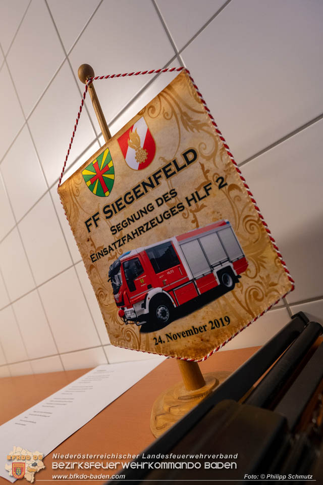 20191124 Feierliche Segnung des neuen Hilfeleistungsfahrzeug (HLF2) der FF Siegenfeld  Foto:  Philipp Schmutz