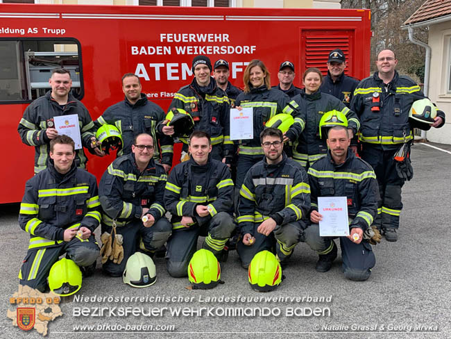 20200229 4 Feuerwehren absolvierten Ausbildungsprüfung Atemschutz in Baden  Fotos: Natalie Grassl & Georg Mrvka