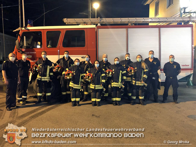 20200916 Abschluss Trupmann Modul Einzeldurchgang im Feuerwehrhaus Baden-Leesdorf  Foto:  Georg Mrvka FF Baden-Leesdorf 