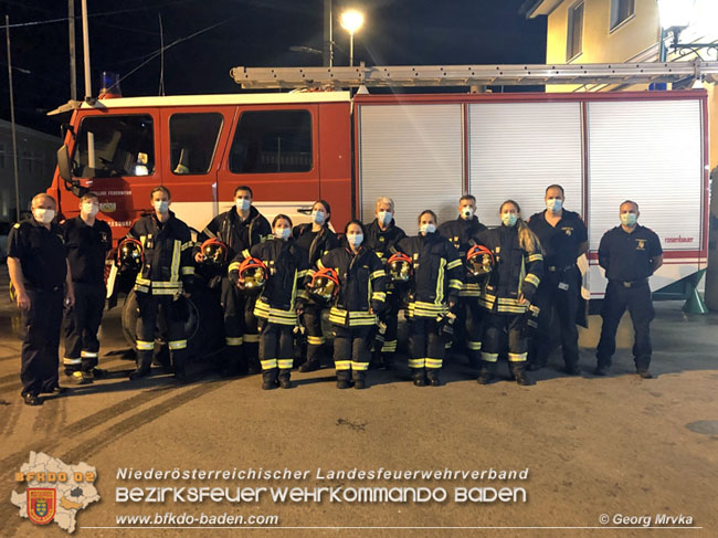 20200916 Abschluss Trupmann Modul Einzeldurchgang im Feuerwehrhaus Baden-Leesdorf  Foto:  Georg Mrvka FF Baden-Leesdorf 