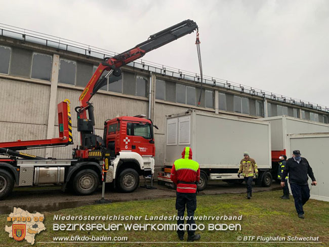 20201231 Ankunft der ersten Hilfslieferung aus Niedersterreich im Erdbebengebiet   Foto:  BTF Flughafen Schwechat