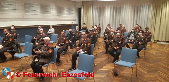 20210122 Jahreshauptversammlung mit Wahlen bei der FF Enzesfeld  Foto: Freiwillige Feuerwehr Enzesfeld