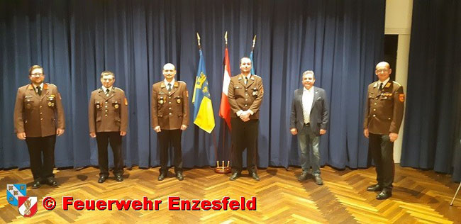 20210122 Jahreshauptversammlung mit Wahlen bei der FF Enzesfeld  Foto: Freiwillige Feuerwehr Enzesfeld