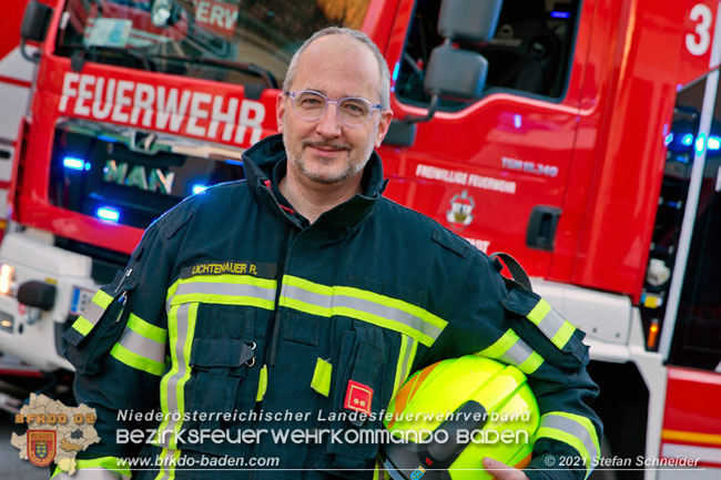 20210129 Kommandant Stv. OBI Robert Lichtenauer der FF Baden-Stadt  Foto: Stefan Schneider / Freiwillige Feuerwehr Baden-Stadt