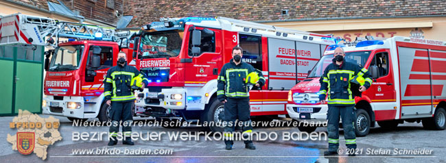 20210129 Das neue Kommando der FF Baden-Stadt  Foto: Stefan Schneider / Freiwillige Feuerwehr Baden-Stadt