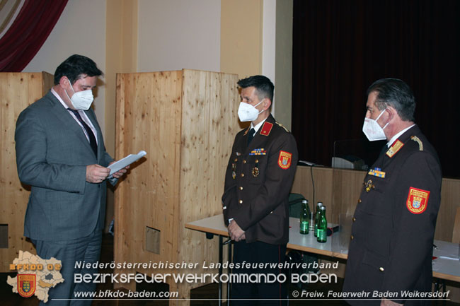 20210129 Angeblobung von Kdt. OBI Martin Sinkovits und Kdt.Stv. BR Martin Geiger FF Baden Weikersdorf durch BGM DI Stefan Szirucsek Foto: Freiwillige Feuerwehr Baden Weikersdorf 20210129 Angeblobung von Kdt. OBI Martin Sinkovits und Kdt.Stv. BR Martin Geiger FF Baden Weikersdorf durch BGM DI Stefan Szirucsek Foto: Freiwillige Feuerwehr Baden Weikersdorf