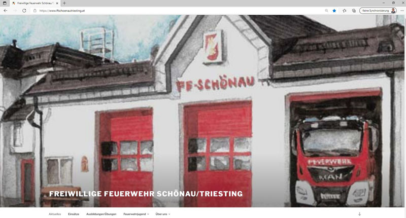 Neue Website der FF Schnau/Triesting  www.ffschoenautriesting.at