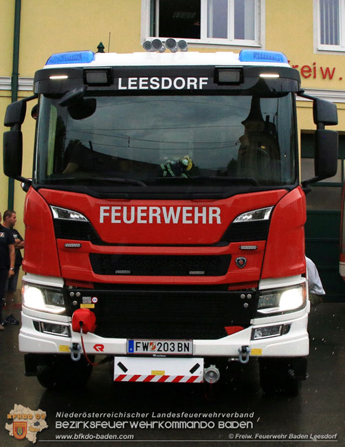 20210630 Das neu Indienst gestellte HLFA 3 der FF Baden-Leesdorf Foto: Johannes Bauernfried FF Baden-Leesdorf 20210630 Das neu Indienst gestellte HLFA 3 der FF Baden-Leesdorf Foto: Johannes Bauernfried FF Baden-Leesdorf