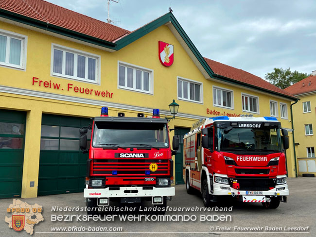 20210630 Das neu Indienst gestellte HLFA 3 der FF Baden-Leesdorf  Foto: Harald Pristou FF Baden-Leesdorf