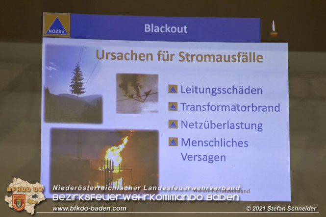 20211015 Vortrag des Zivilschutzverbandes in der Feuerwehrscheune Unterwaltersdorf über das Thema Blackout  FOTO: © Stefan Schneider