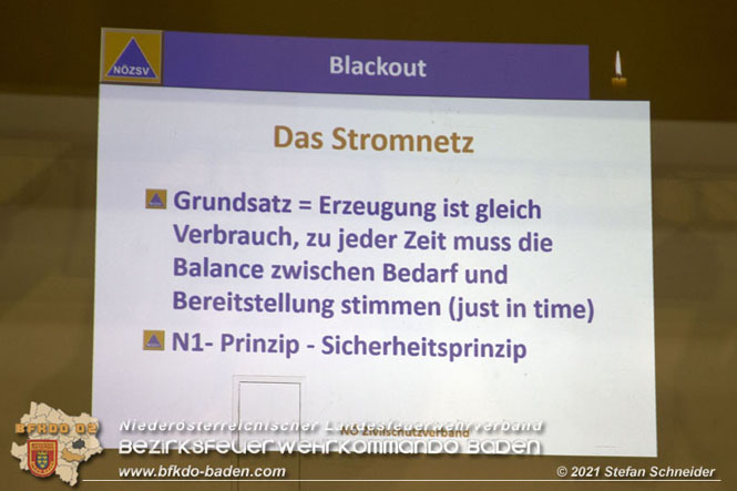 20211015 Vortrag des Zivilschutzverbandes in der Feuerwehrscheune Unterwaltersdorf über das Thema Blackout  FOTO: © Stefan Schneider