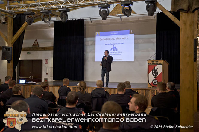 20211015 Vortrag des Zivilschutzverbandes in der Feuerwehrscheune Unterwaltersdorf über das Thema Blackout  FOTO: © Stefan Schneider