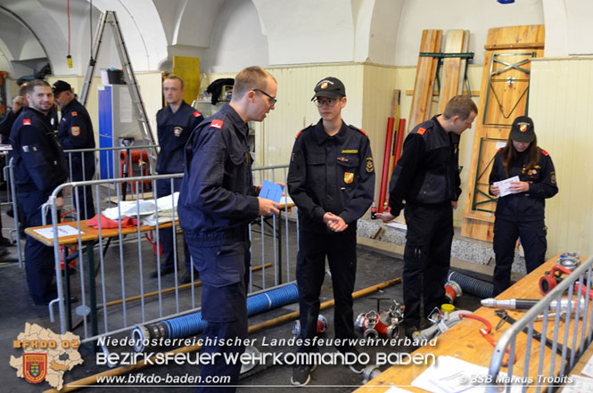 20211023 Wissenstest der Feuerwehrjugend 2021 Bezirk BADEN in Baden  Foto: BSB Markus Trobits