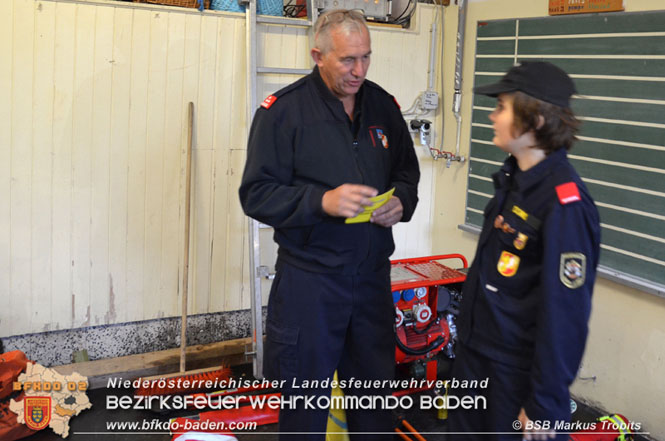 20211023 Wissenstest der Feuerwehrjugend 2021 Bezirk BADEN in Baden  Foto: BSB Markus Trobits