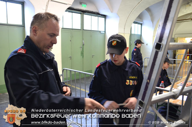 20211023 Wissenstest der Feuerwehrjugend 2021 Bezirk BADEN in Baden  Foto: BSB Markus Trobits