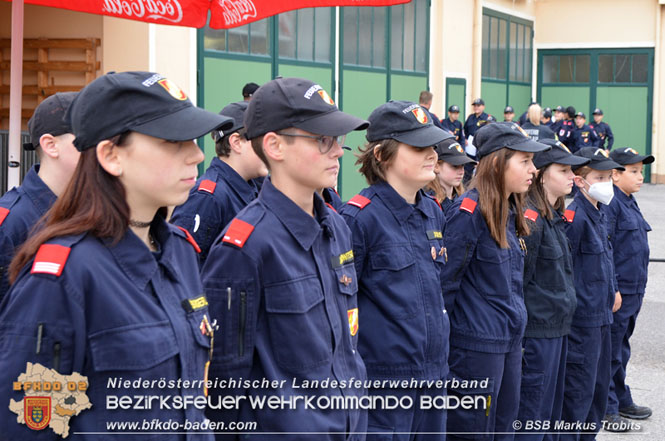 20211023 Wissenstest der Feuerwehrjugend 2021 Bezirk BADEN in Baden  Foto: BSB Markus Trobits