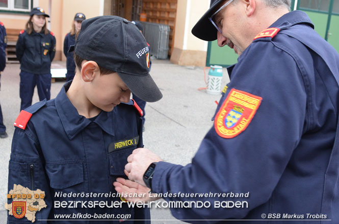 20211023 Wissenstest der Feuerwehrjugend 2021 Bezirk BADEN in Baden  Foto: BSB Markus Trobits
