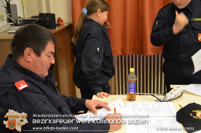 20211023 Wissenstest der Feuerwehrjugend 2021 Bezirk BADEN in Baden  Foto: BSB Markus Trobits