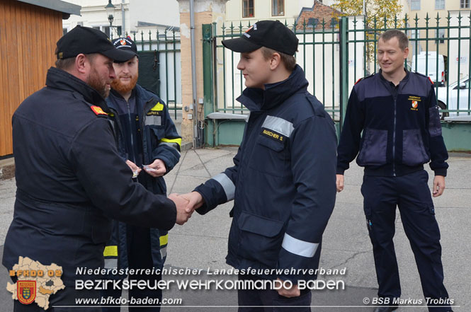 20211023 Wissenstest der Feuerwehrjugend 2021 Bezirk BADEN in Baden  Foto: BSB Markus Trobits