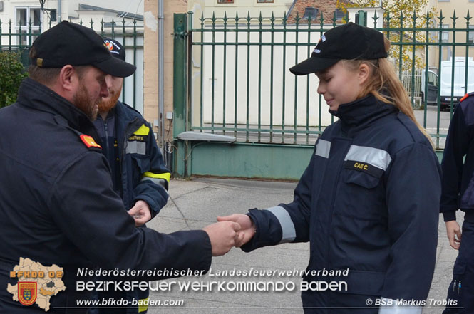 20211023 Wissenstest der Feuerwehrjugend 2021 Bezirk BADEN in Baden  Foto: BSB Markus Trobits