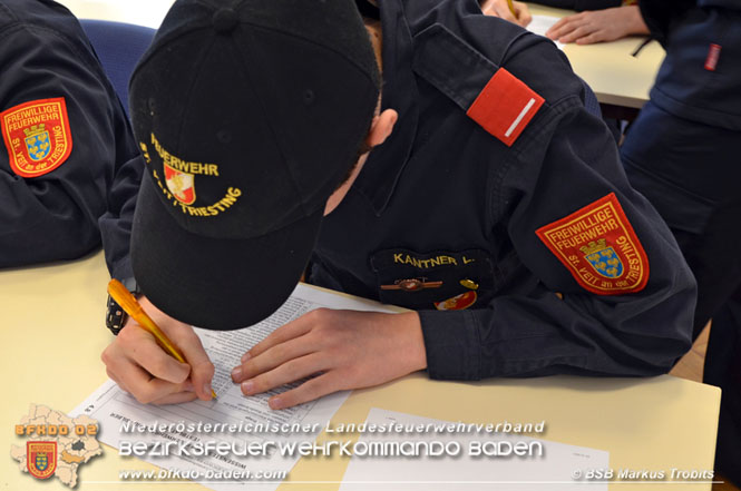 20211023 Wissenstest der Feuerwehrjugend 2021 Bezirk BADEN in Baden  Foto: BSB Markus Trobits