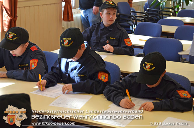 20211023 Wissenstest der Feuerwehrjugend 2021 Bezirk BADEN in Baden  Foto: BSB Markus Trobits