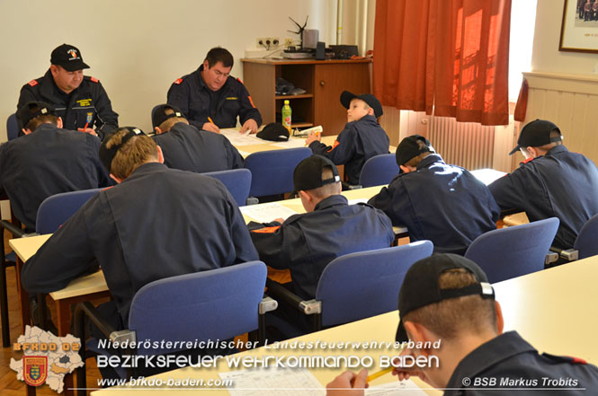 20211023 Wissenstest der Feuerwehrjugend 2021 Bezirk BADEN in Baden  Foto: BSB Markus Trobits