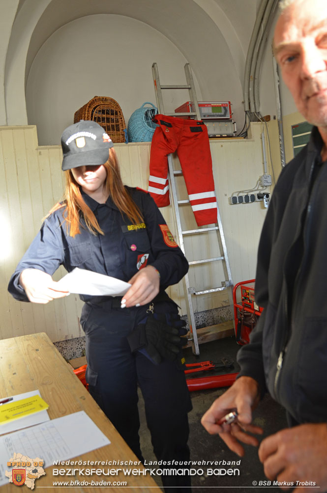 20211023 Wissenstest der Feuerwehrjugend 2021 Bezirk BADEN in Baden  Foto: BSB Markus Trobits