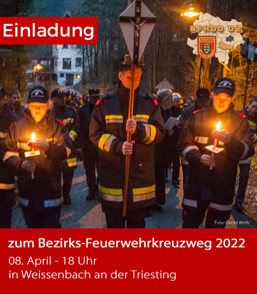 Einladung zum Bezirks-Feuerwehr-Kreuzweg 2022 BFKDO BADEN