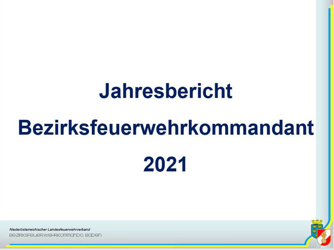 Bezirksfeuerwehrtag 2022 in Neuhaus a.d.Triesting    