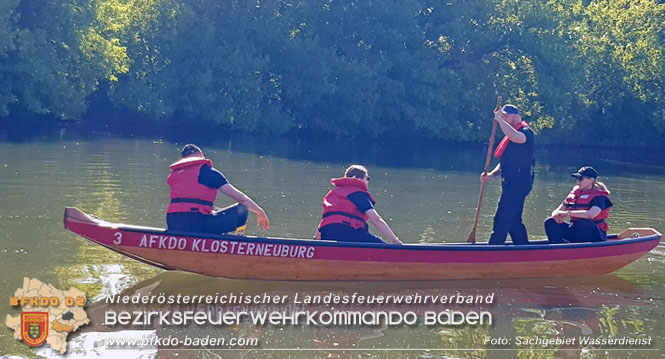 20220515 Erfolgreiches Modul WD 20 Fahren mit der Feuerwehrzille" in Klosterneuburg   Foto: Sachgebiet Wasserdienst BFKDO Baden