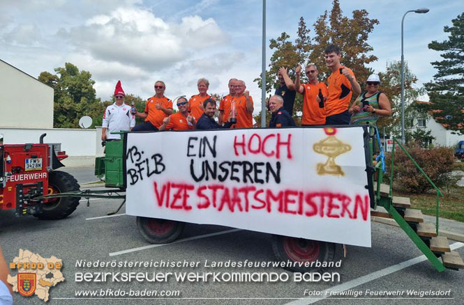 Emotionaler Empfang der Wettkampfgruppe Weigelsdorf Emotionaler Empfang der Wettkampfgruppe Weigelsdorf