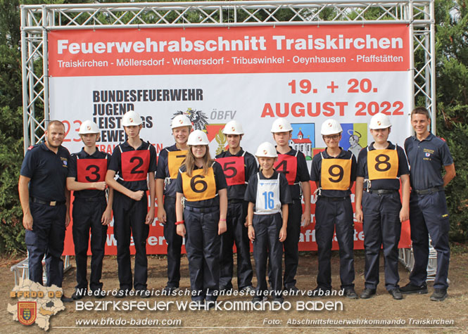Rückblick Bundesfeuerwehrjugendleistungswettbewerb 2022 in Traiskirchen  Foto: Abschnitsfeuerwehrkommando Traiskirchen