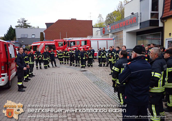 20221025 Unterabschnittsübung in Gainfarn  Foto: Freiwillige Feuerwehr Gainfarn