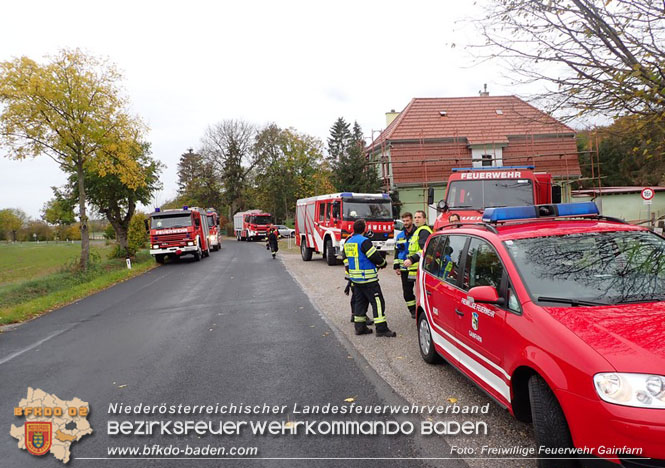 20221025 Unterabschnittsbung in Gainfarn  Foto: Freiwillige Feuerwehr Gainfarn